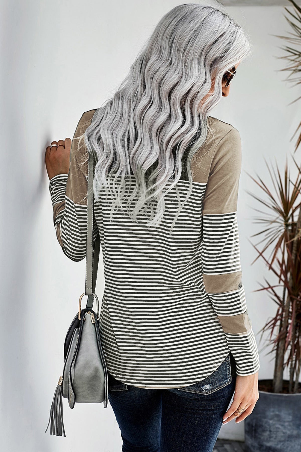 Pinstripe Patch Pocket Top