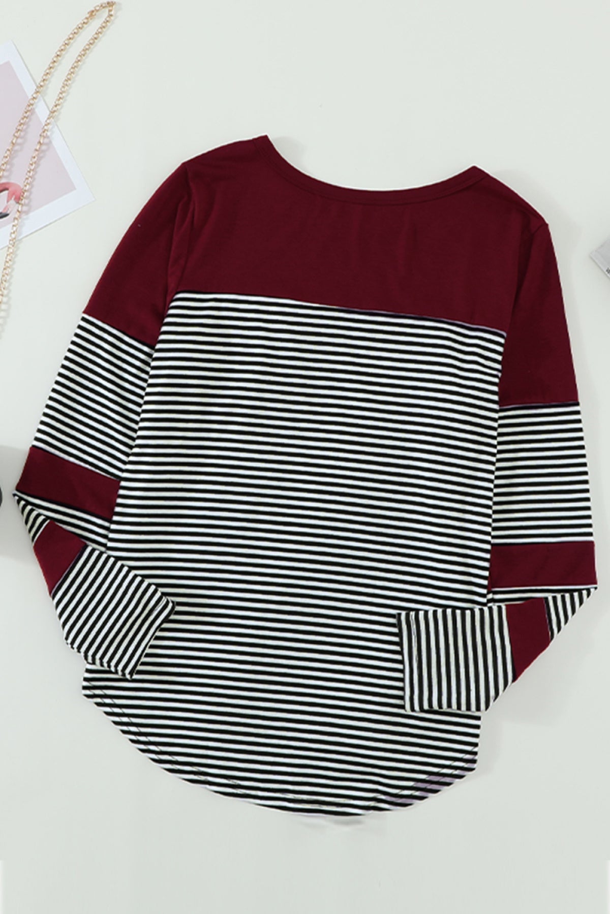 Pinstripe Patch Pocket Top