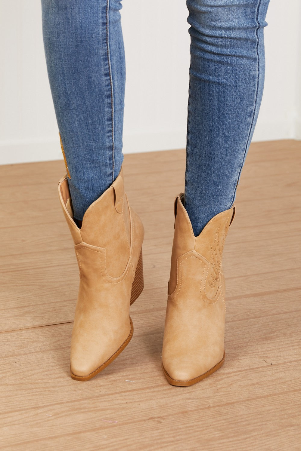 Qupid Lasso My Heart Cowboy Booties