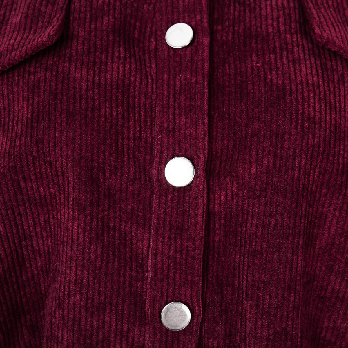 Casual Lanterns Long-Sleeved Single-Breasted Corduroy Jacket