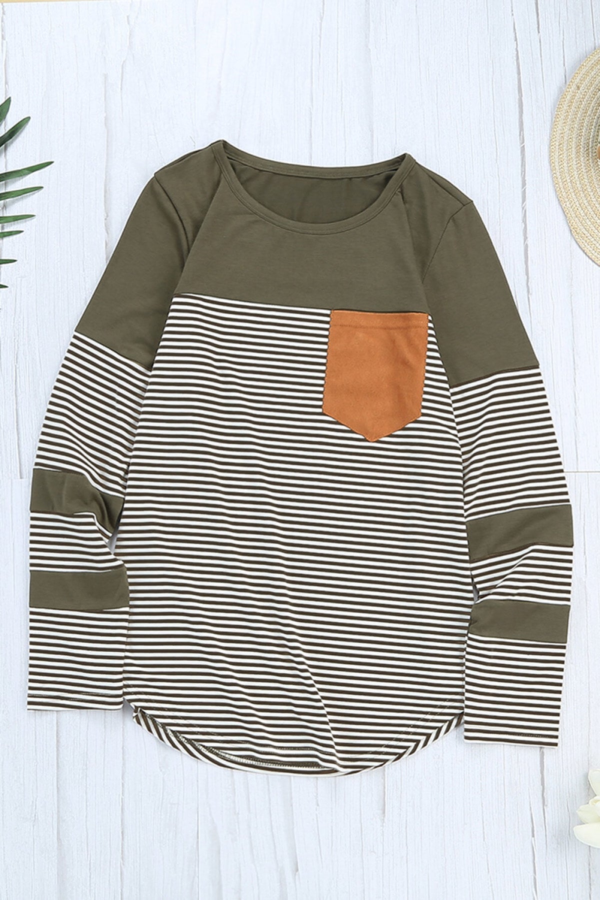 Pinstripe Patch Pocket Top