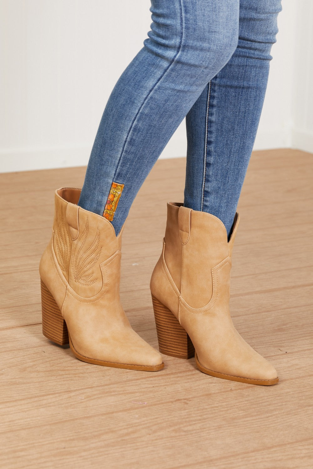 Qupid Lasso My Heart Cowboy Booties