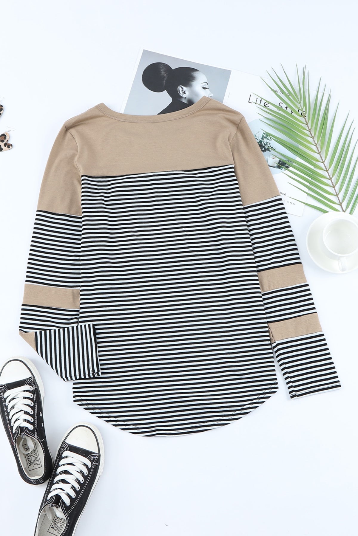 Pinstripe Patch Pocket Top