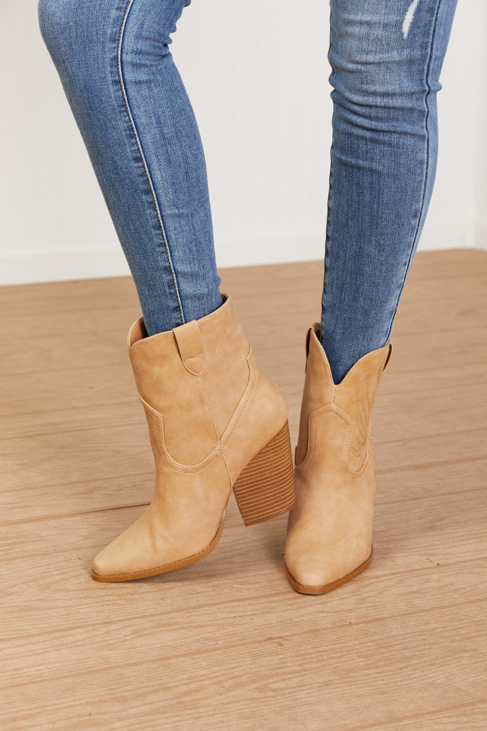 Qupid Lasso My Heart Cowboy Booties