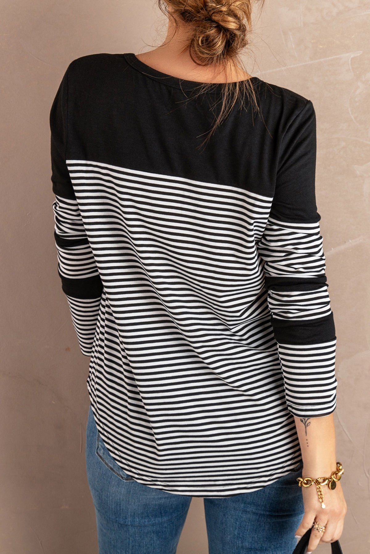 Pinstripe Patch Pocket Top