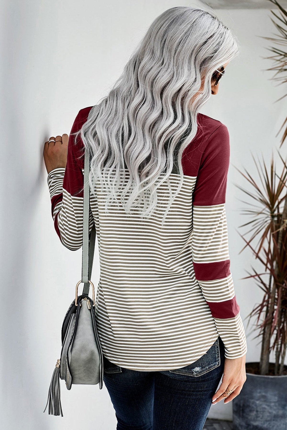 Pinstripe Patch Pocket Top