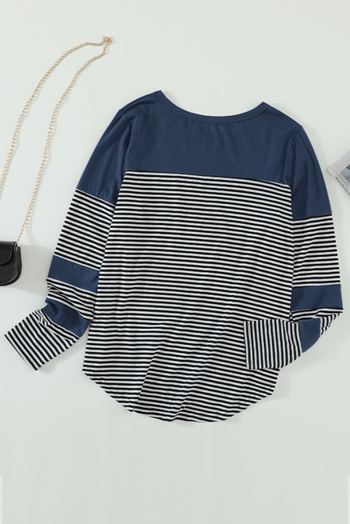 Pinstripe Patch Pocket Top